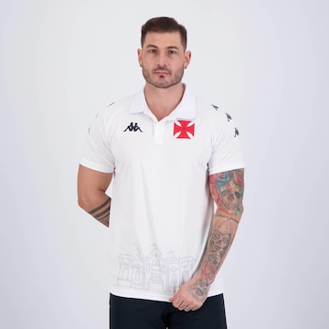 Camisa Polo do Vasco Supporter 2024 Kappa - Masculina