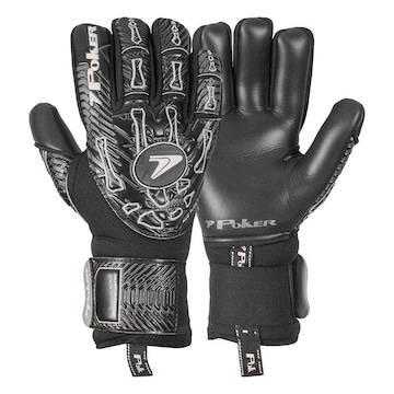 Luva de Goleiro Poker Campo Profissional Hug Flex 4 - Adulto