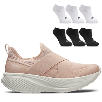 Tênis Olympikus Flora + 6 Pares de Meia Invisível - Feminino