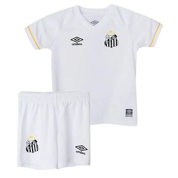 Conjunto com Camisa do Santos I Umbro 2023/24 - Infantil