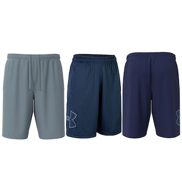 Short Under Armour Tech Graphic - 3 Unidades - Masculino