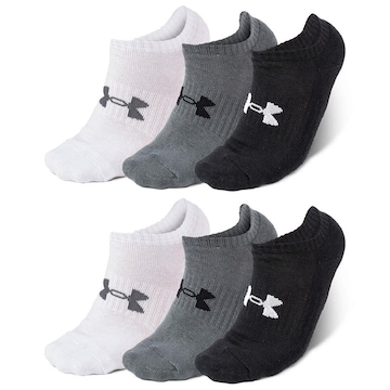 Meia Invisível Under Armour Core Cotton - 6 Pares - Unissex