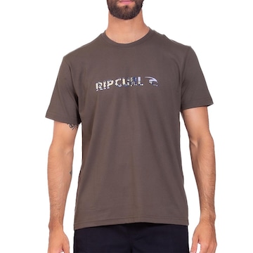 Camiseta Rip Curl Max Quest Masculina Deep Rock