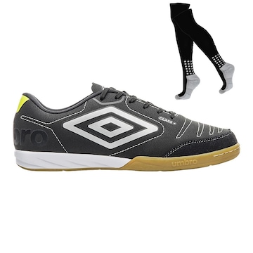 Chuteira Futsal Umbro Class+ e Meião - Adulto