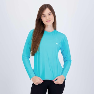 Camiseta Puma Manga Longa Uv50+ Feminina