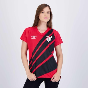 Camisa do Athletico Paranaense I 2024 Jogador Umbro - Feminina