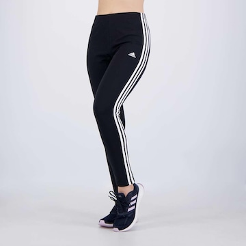 Calça Legging adidas 3 Stripes Cintura Alta - Feminina