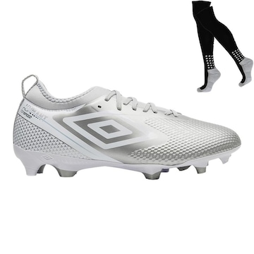 Chuteira de Campo Umbro Adamant Top Speed Club + Par de Meião - Adulto