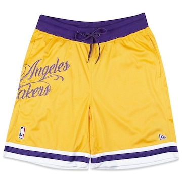 Bermuda New Era Los Angeles Lakers Core Amarela