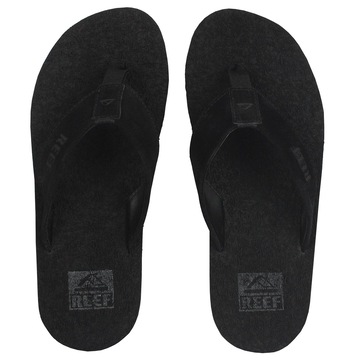 Chinelo Reef Smoothy Suede Black - Masculino