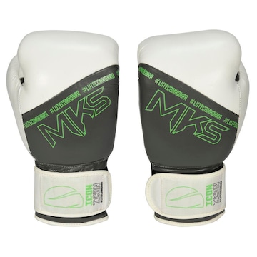 Luva de Boxe Mks Profissional Couro Icon