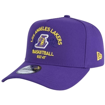 Boné New Era 9Forty A-Frame Nba Los Angeles Lakers Core Nba- Adulto