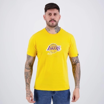 Camiseta New Era Nba Los Angeles Lakers Logo - Masculina