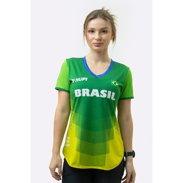 Camiseta Feminina Hupi Brasil Soul