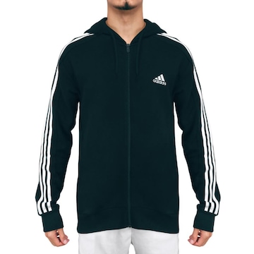 Jaqueta adidas com Capuz Essentials 3-Stripes Feminina