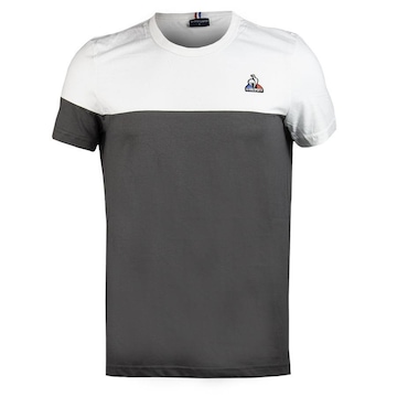 Camiseta Ess Bat Tee Ss N.3 Cinza e Branco - Le Coq Sportif - Le Coq Sportif - Masculino