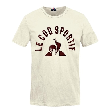 Camiseta Ess Bat Arche Tee Ss Bege - Le Coq Sportif - Le Coq Sportif - Masculino