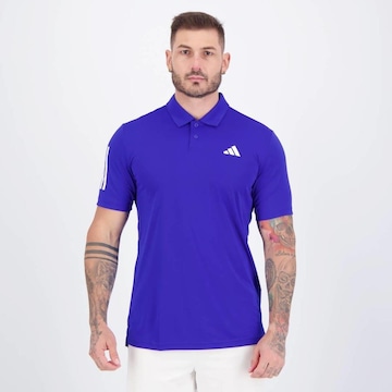 Camisa Polo adidas Club 3 Listras - Masculina