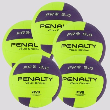 Bola de Vôlei Penalty 8.0 Pro - 5 Unidades