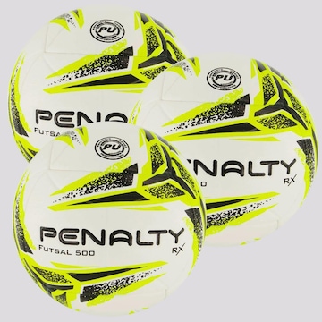 Bola de Futsal Penalty Rx 500 Xxii - 3 Unidades