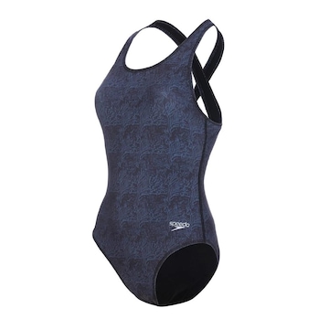 Maiô Speedo Cross Deep Map - Feminino