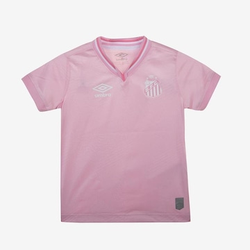 Camisa do Santos Umbro Outubro Rosa 2024 - Infantil