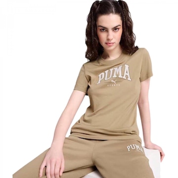 Camiseta Puma Squad Graphic Feminina