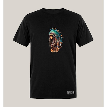 Camiseta Plus Size Masculina Prime Wss Brasil Tribal Essence