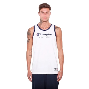 Camiseta Regata Champion Bicolor Script - Masculina