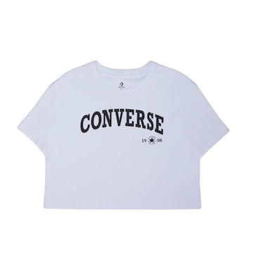 Camiseta Cropped Converse Oversized Retro  - Feminina