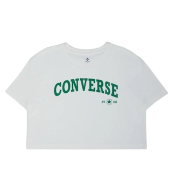 Camiseta Cropped Converse Oversized Retro Egret - Feminina