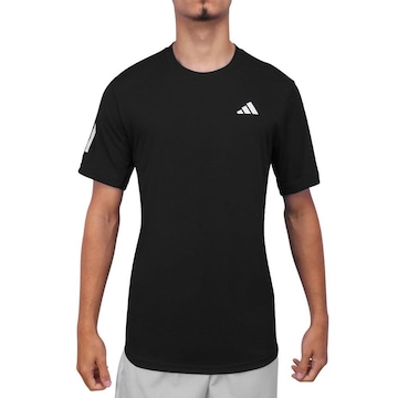 Camiseta adidas Club 3 Stripes Tennis Tee Masculina