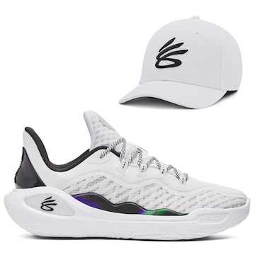 Tênis Under Armour Curry 11 Bruce Lee Fire + 1 Boné Aba Curva Curry - Snapback - Masculino