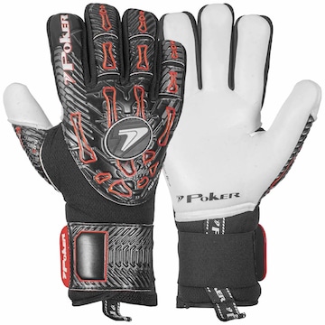 Luvas de Goleiro de Campo Profissional Hug Flex 4 Poker - Adulto