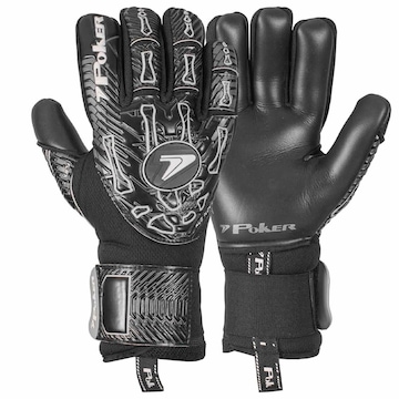 Luvas de Goleiro de Campo Profissional Hug Flex 4 Poker - Adulto