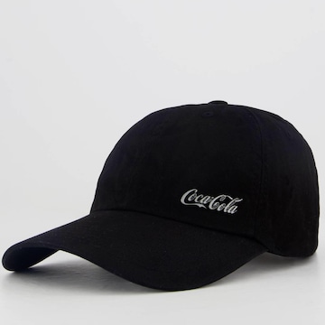 Boné Aba Curva Coca Cola Logo Metal - Strapback - Adulto