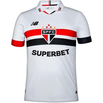 Camiseta New Balance São Paulo Torcedor C/P Home 24 - Masculina