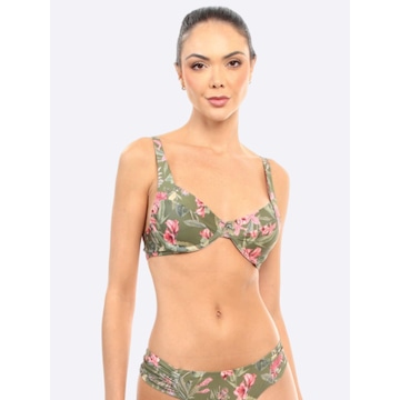 Top Manly Meia Taça Tropical - Feminino