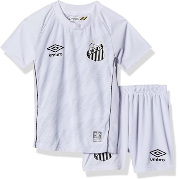 Kit Umbro do Clube Santos Oficial 1 2021 Infantil