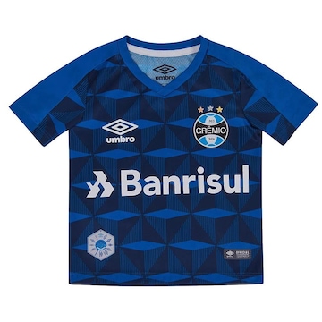 Kit Umbro do Grêmio Oficial 3 2019 Infantil