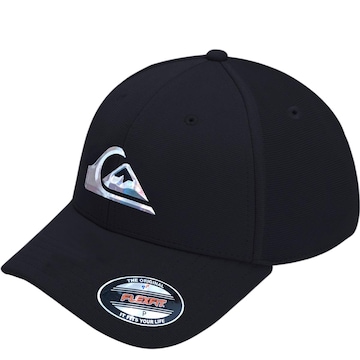 Boné Aba Curva Quiksilver Hologram 3D Logo - Fechado - Adulto