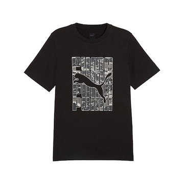 Camiseta Puma M/C Graphics Camo Masculina