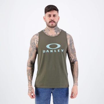 Camiseta Regata Oakley Bark Tank Verde Escuro