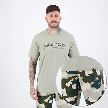 Kit adidas Camiseta + Calça Camo - Masculina