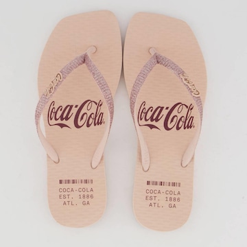 Chinelo Coca Cola Alma Square Feminino