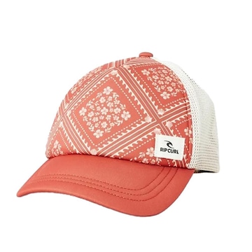 Boné Aba Curva Rip Curl Mixed Trucker - Snapback - Adulto