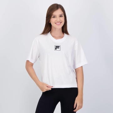 Camiseta Fila White F-Box - Feminina