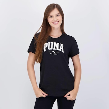 Camiseta Puma Squad Graphic Feminina