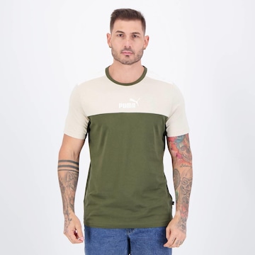 Camiseta Puma Ess+ Block Masculina