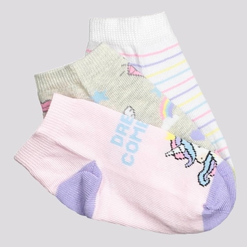 Kit Meias Selene 3 Pares Sapatilha Infantil